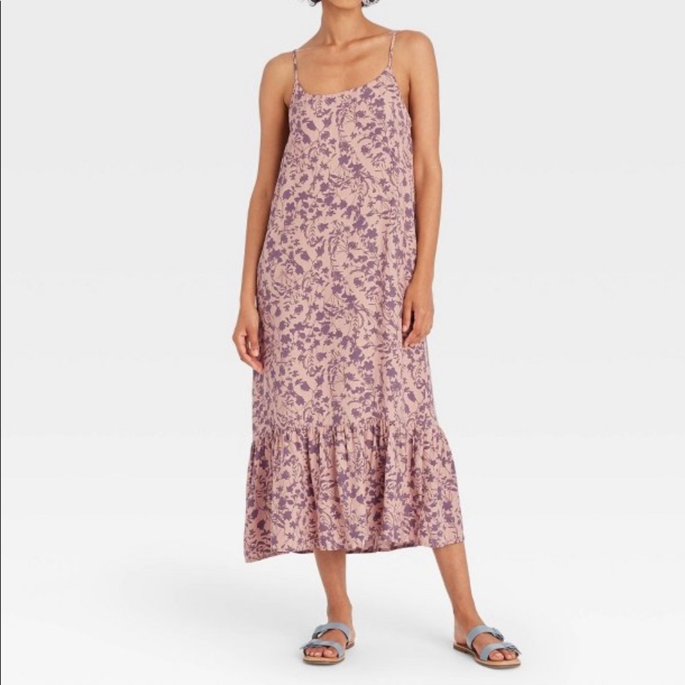 Women's Sleeveless Ruffle Hem Dress - A New Day